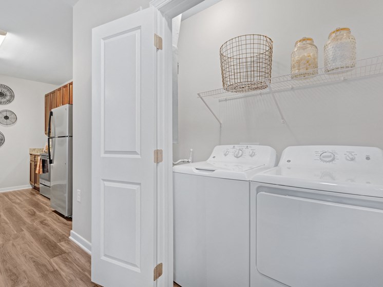 Spacious Laundry Room at Abberly Avera Apartment Homes by HHHunt, Virginia